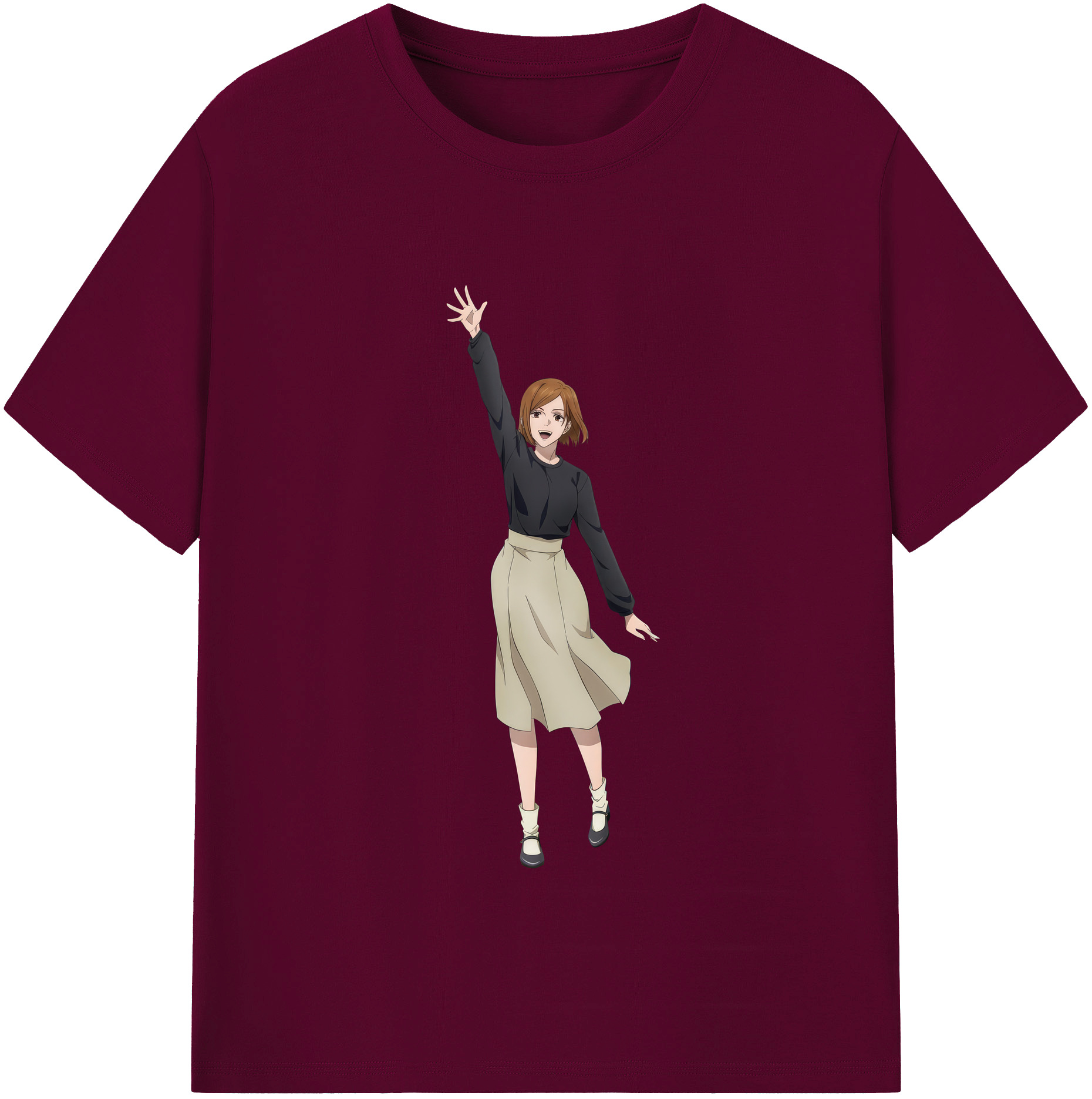 （画像用） 呪術廻戦 Jujutsu Kaisen レディースカジュアルプリントTシャツ（綿100％）